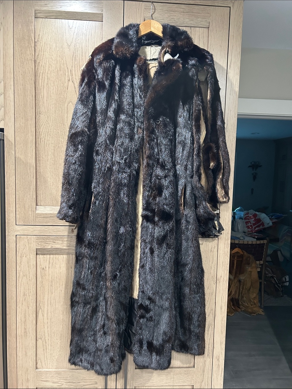 Genuine Black Mink FL Coat